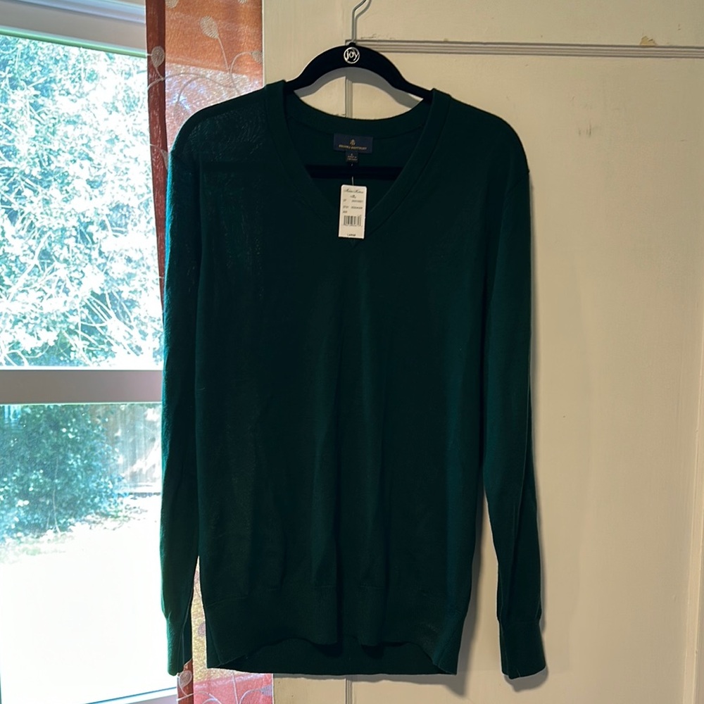 Men's Brooks Brothers Merino Wool V-Neck Sweater